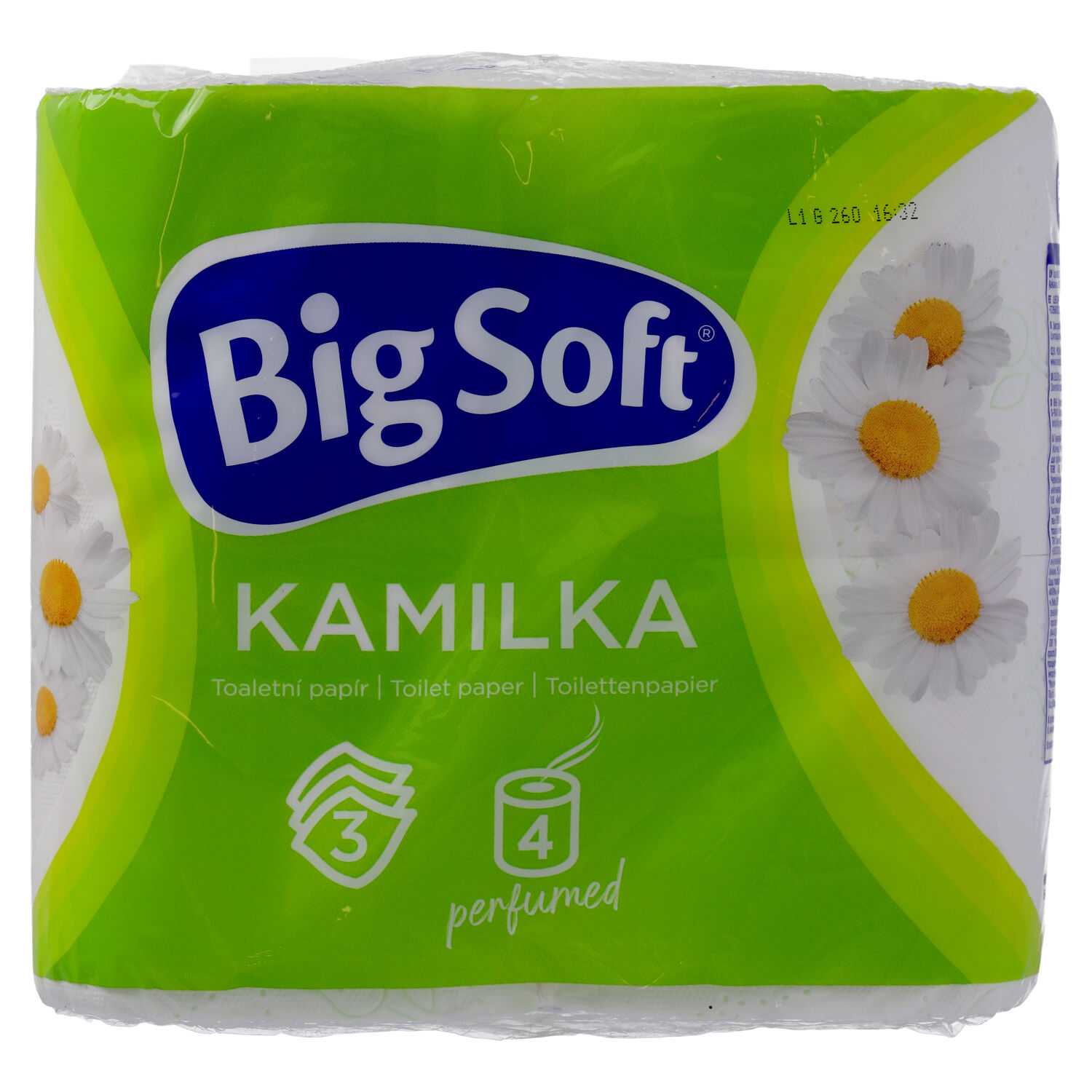 Big Soft Toilettenpapier Kamille 4x160 Blatt, 3 lagig