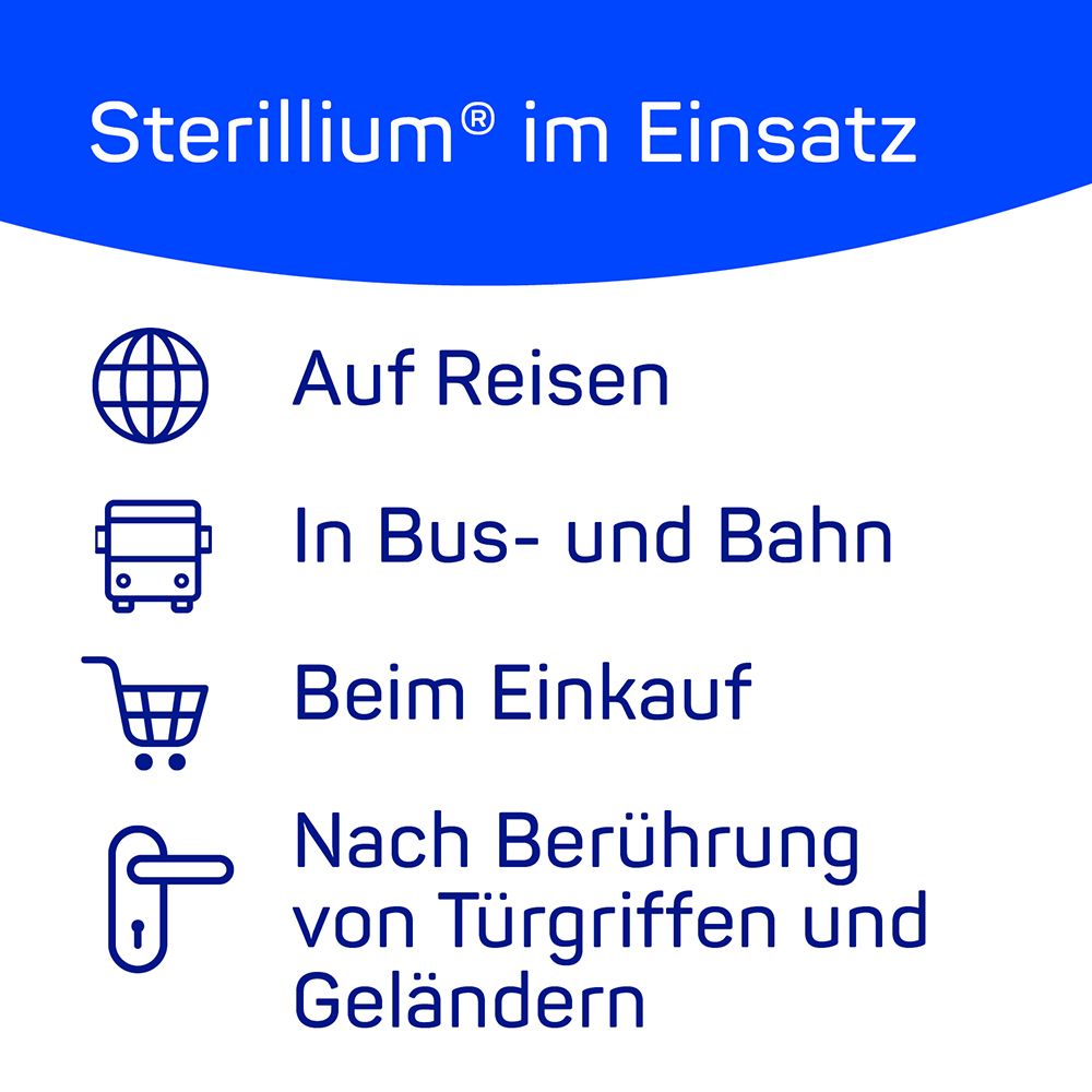 Sterillium 100ml als Ganzjahresprodukt für die hygienische und chirurgische Händedesinfektion. Zur Vorbeugung von Infektionen