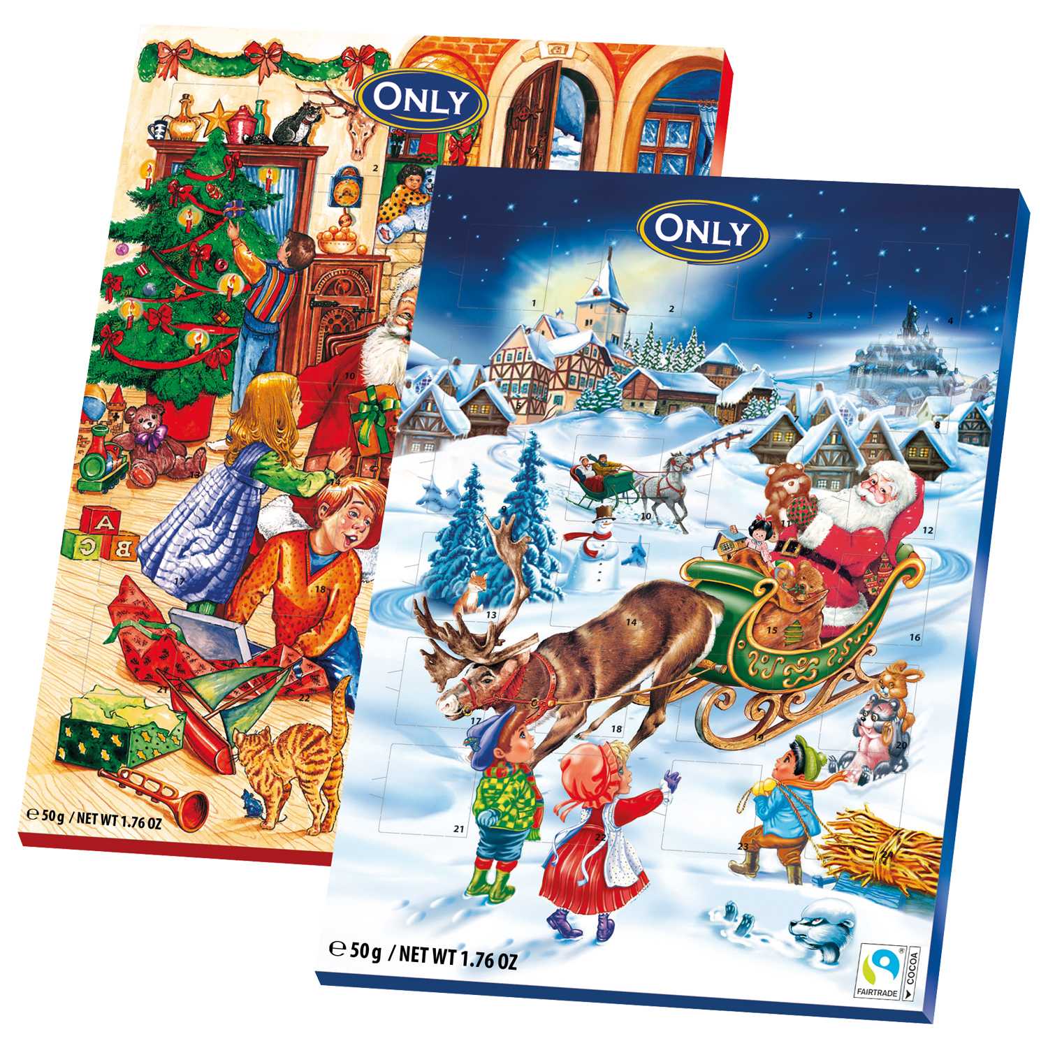 Schokolade Adventskalender 50g in Klars