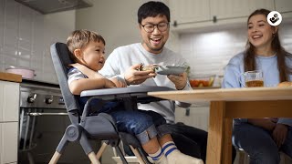 Ava Hochstuhl 0 - 3 Y   0 - 15 kg    Ab der Geburt bis 3 Jahre |    Superkompakt zusammenklappbar |    Einfach zu reinigen |