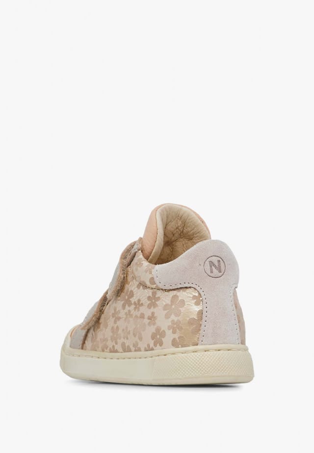 NATURINO LOVAN VLSneakers aus Leder und Veloursleder, Beige-Puderrosa