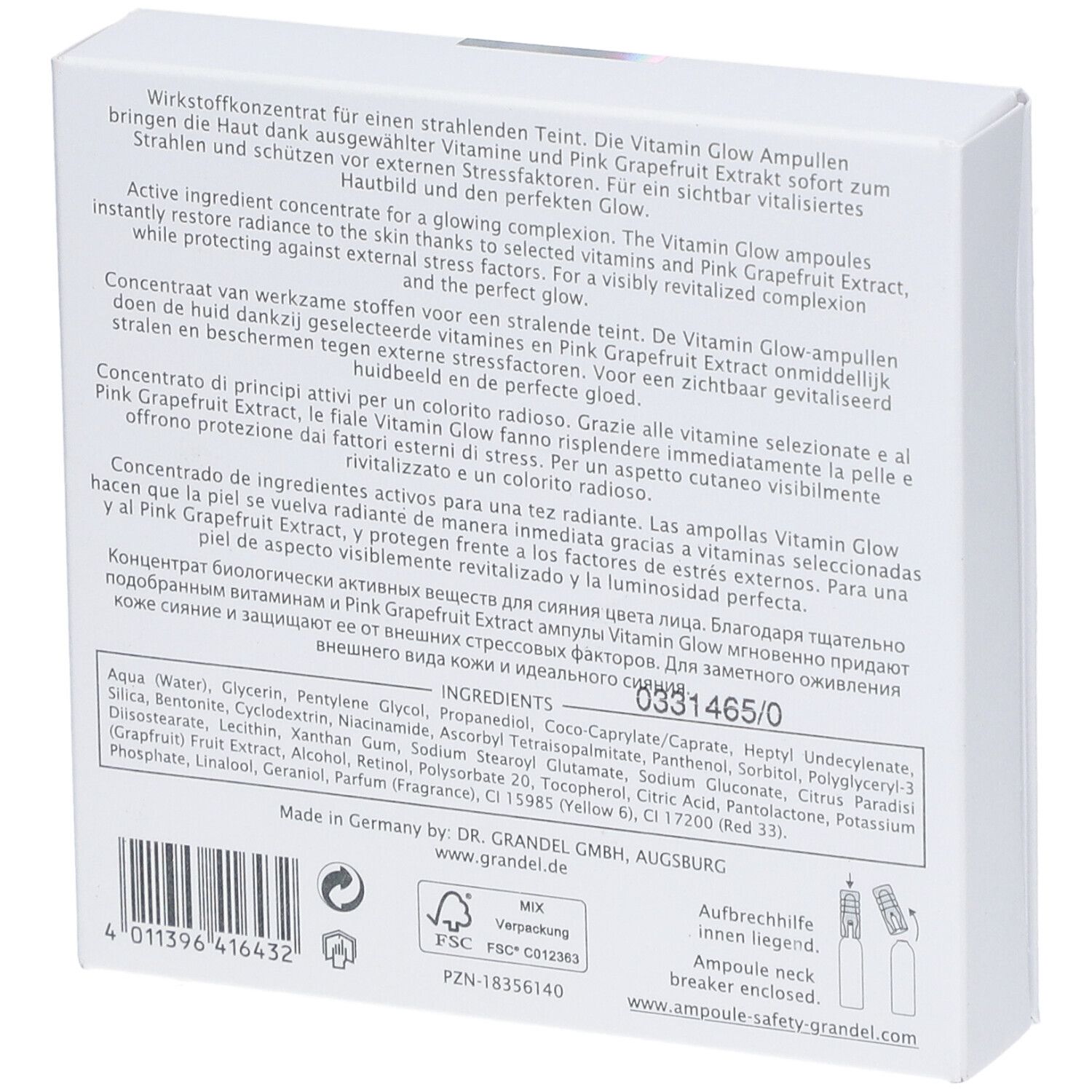 GRANDEL PCO Vitamin Glow Ampullen