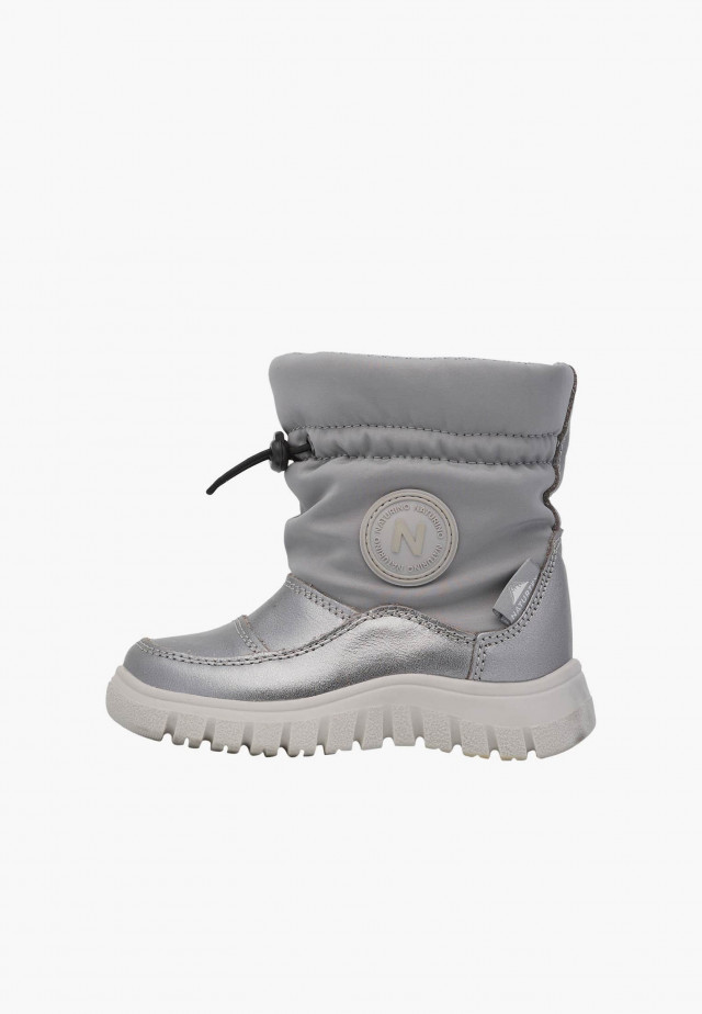 NATURINO VARNA 2 WP.Stiefel aus Veloursleder und technischem Gewebe, Silber