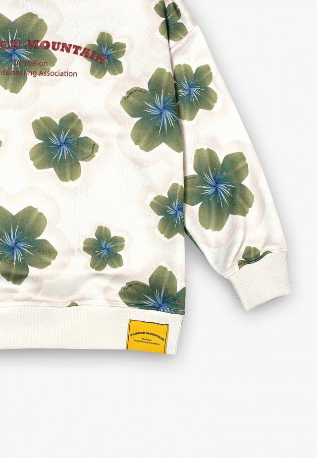 YORI-TWOSweatshirt, Weiß-Grün