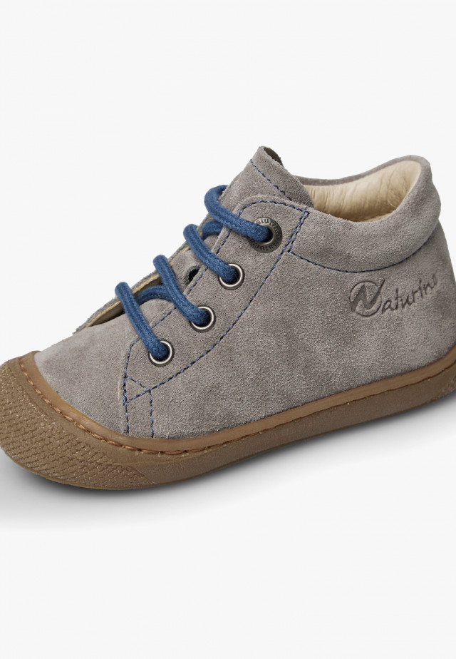 NATURINO COCOONLauflernschuhe aus Veloursleder, Anthrazit