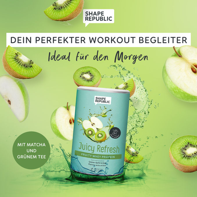 Protein Shake Kiwi Matcha & Apfel, 300g von Shape Republic