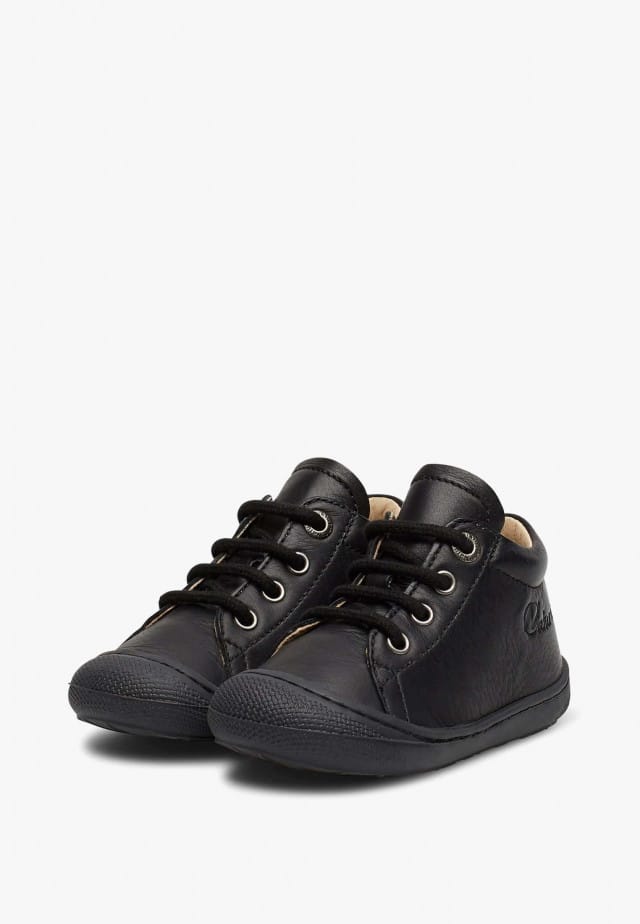 NATURINO COCOONLauflernschuhe aus Nappaleder, Schwarz