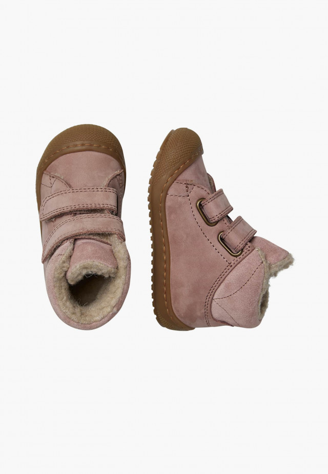 NATURINO RABEK VLLauflernschuhe aus Veloursleder, Rosa