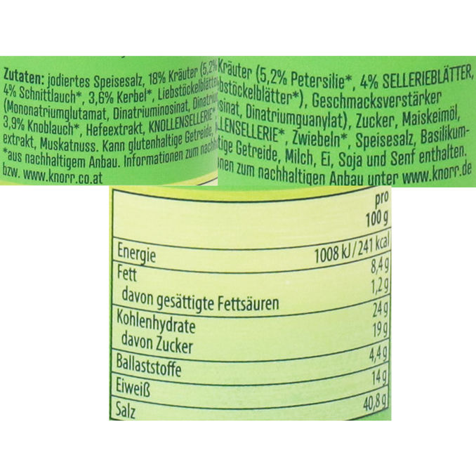 Kräuterlinge zum Streuen Frühlingskräuter, 60g von Knorr