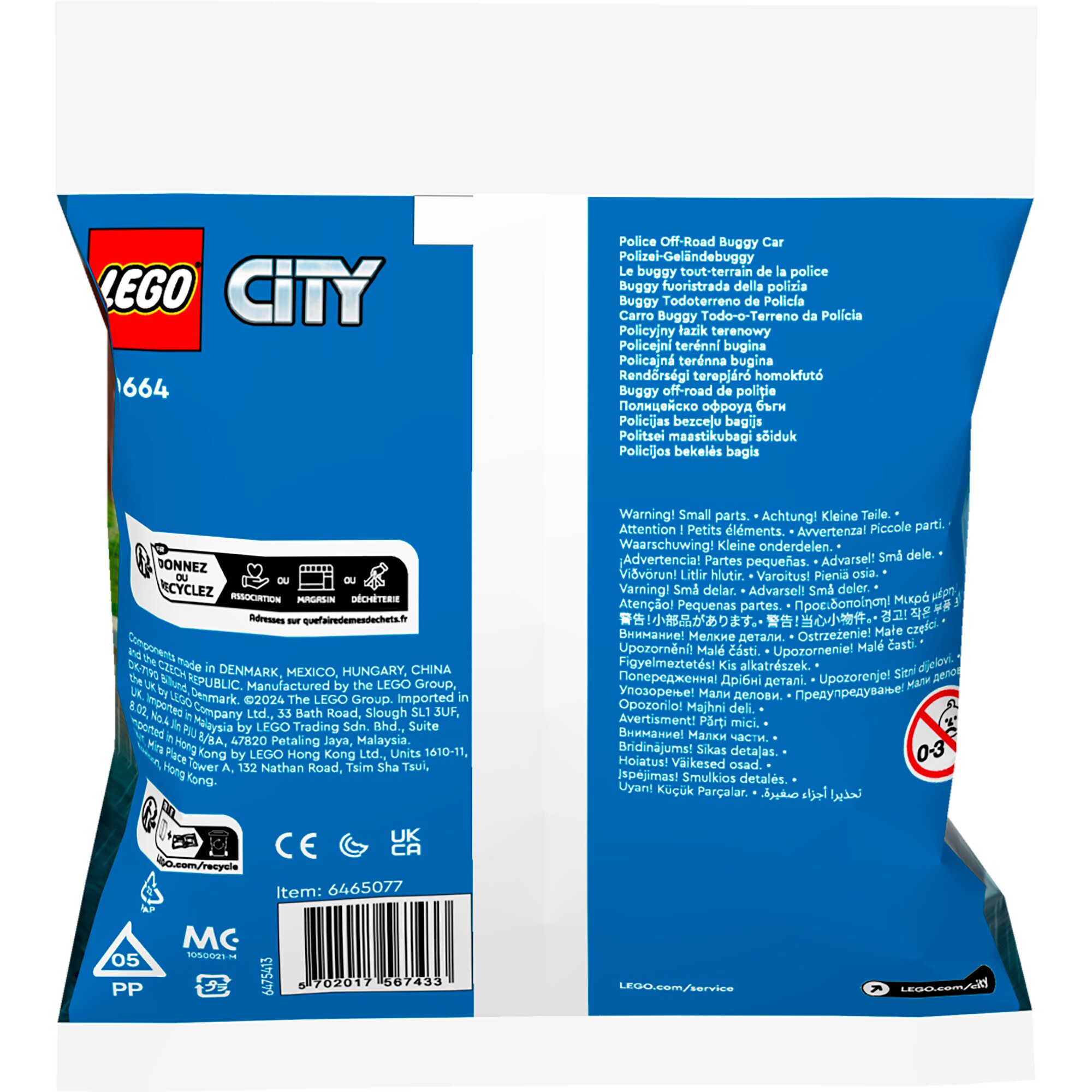 LEGO Konstruktionsspielzeug City Polizei-Geländewagen