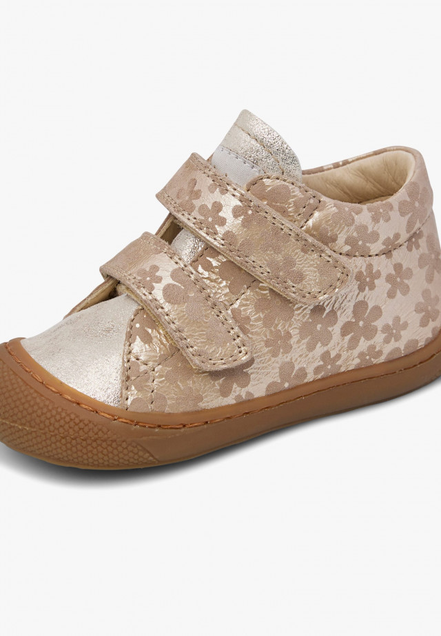 NATURINO COCOON VLLauflernschuhe aus Veloursleder, Platin