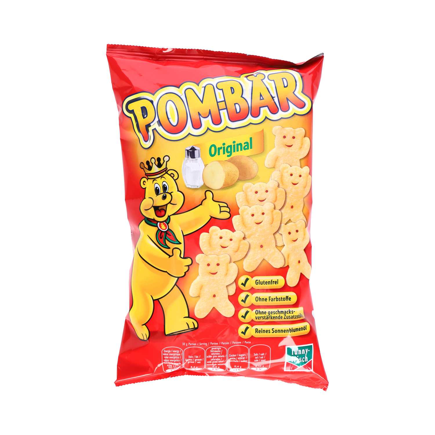 Funny Frisch Pom-Bär Original gesalzene Kartoffelchips 75 g