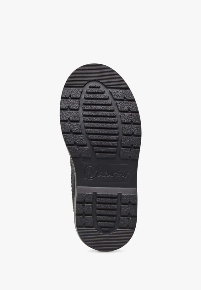NATURINO ALBERTSchnürschuhe mit Lochverzierung, Schwarz