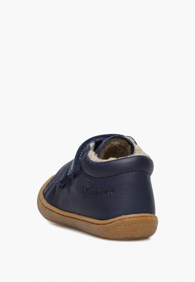 NATURINO COCOON VLLauflernschuhe aus Nappaleder mit Wollfutter, Dunkelblau