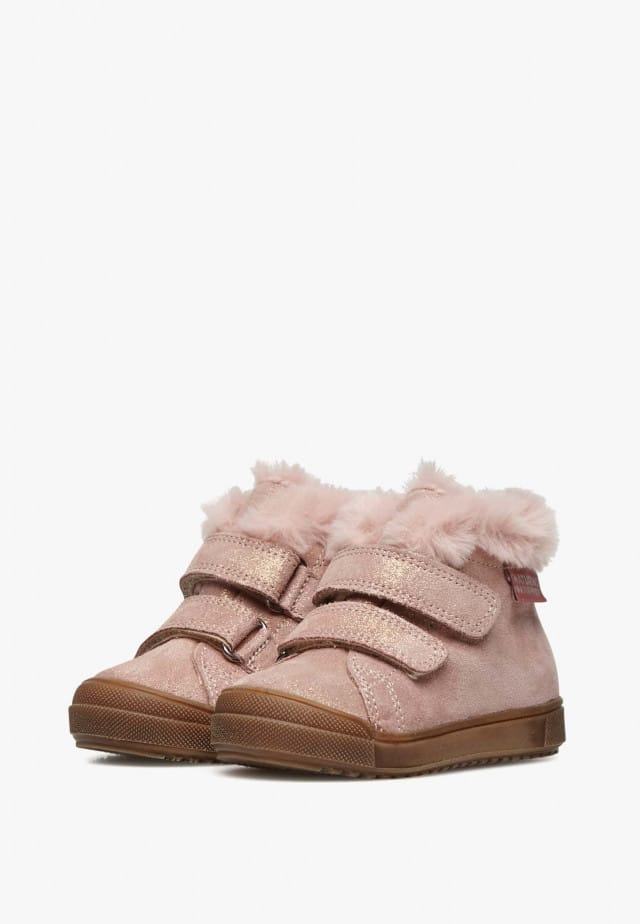 NATURINO DELLEN VLStiefel aus Veloursleder und Glitter, Flieder