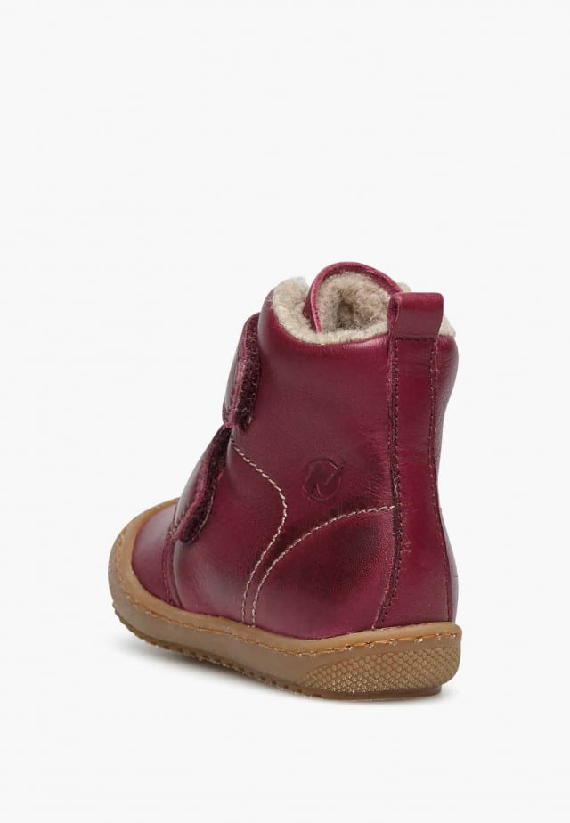 NATURINO BUBBLE VLStiefeletten aus gefüttertem Nappaleder, Bordeaux