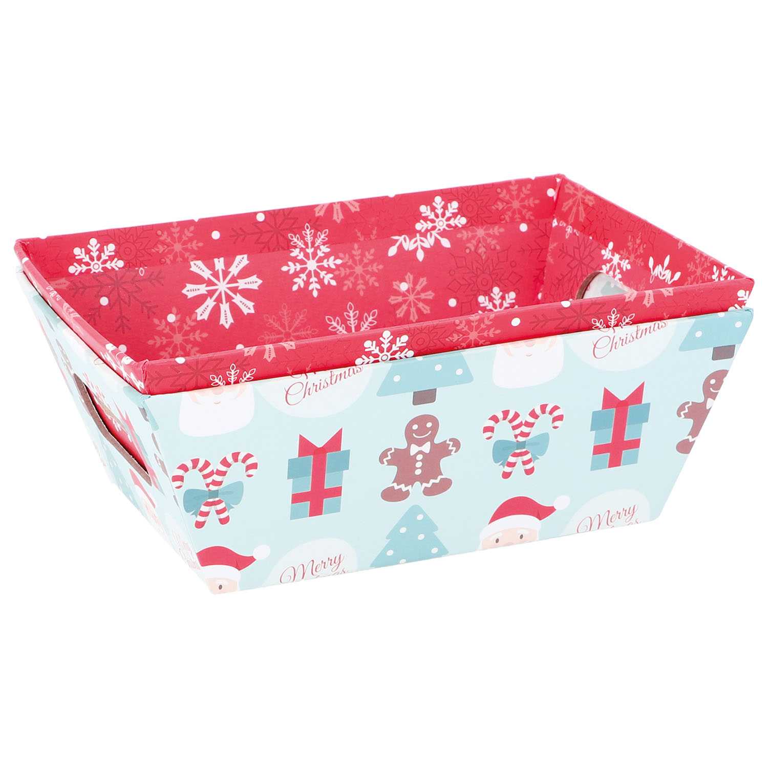 novooo Weihnachtskorb 17x12,5x6,5cm 2fach
