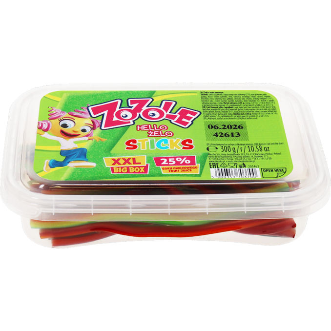 Fruchtgummi Sticks Dose XXL, 300g von ZoZole