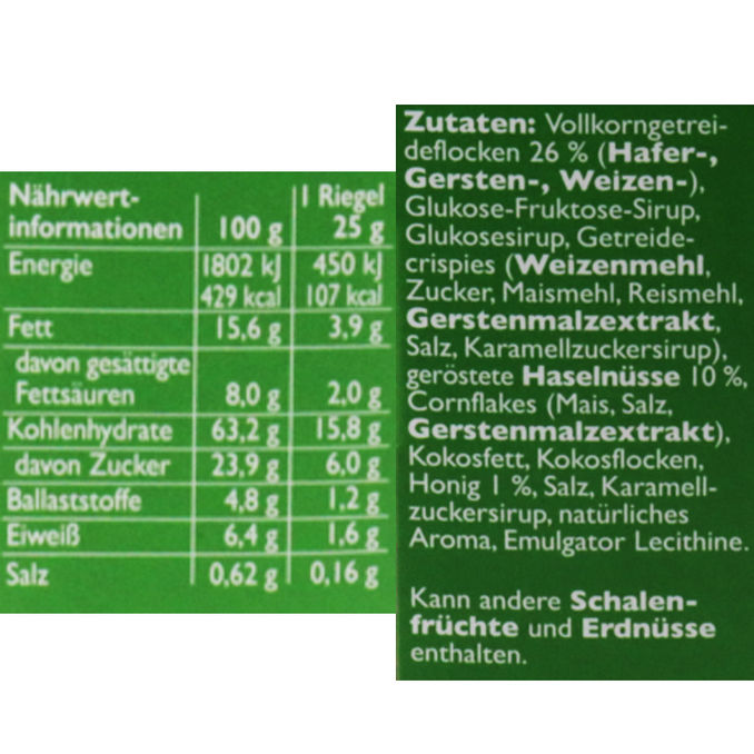 Corny Haselnuss, 175g von Corny
