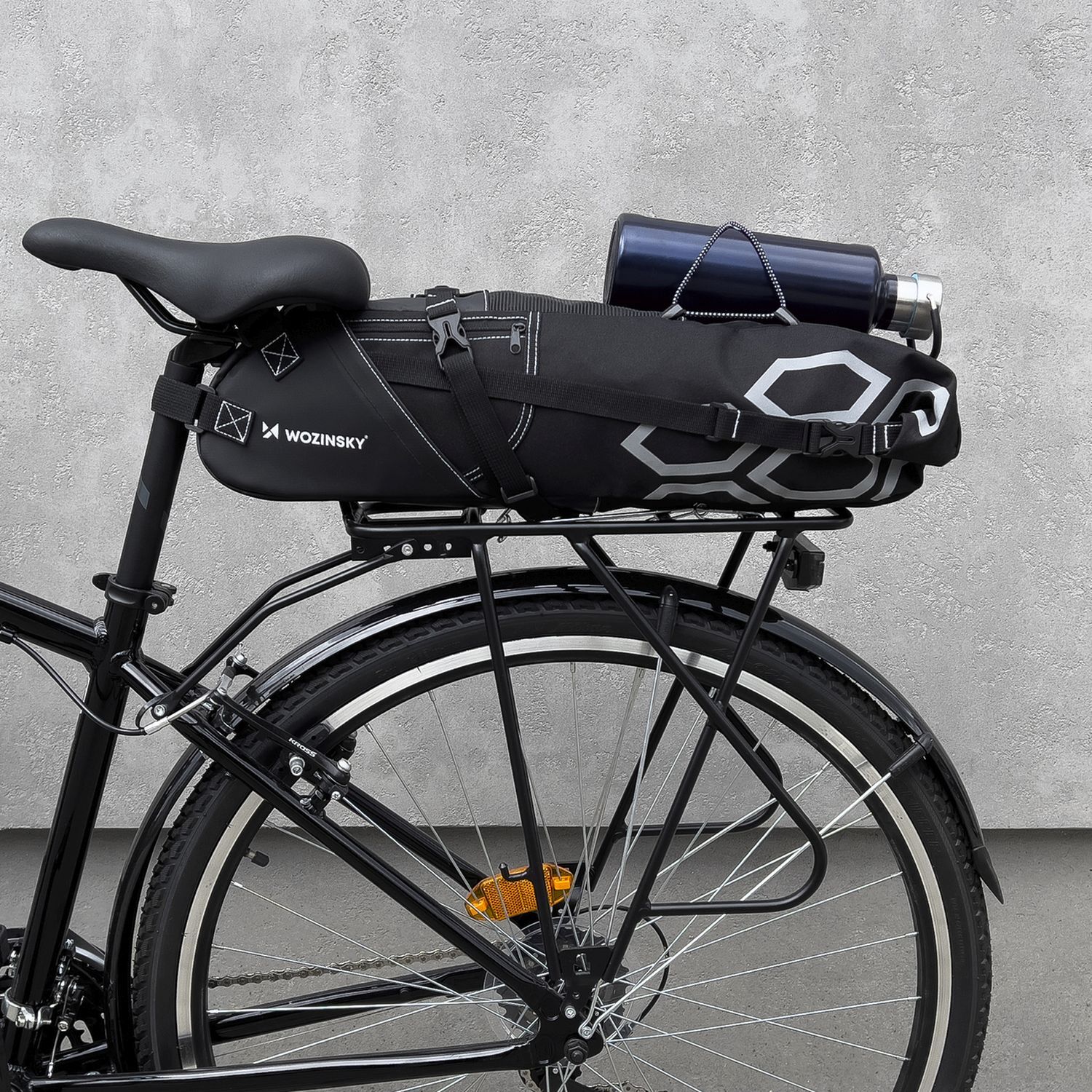 Geräumige Fahrrad Satteltasche Satteltasche groß 12l schwarz