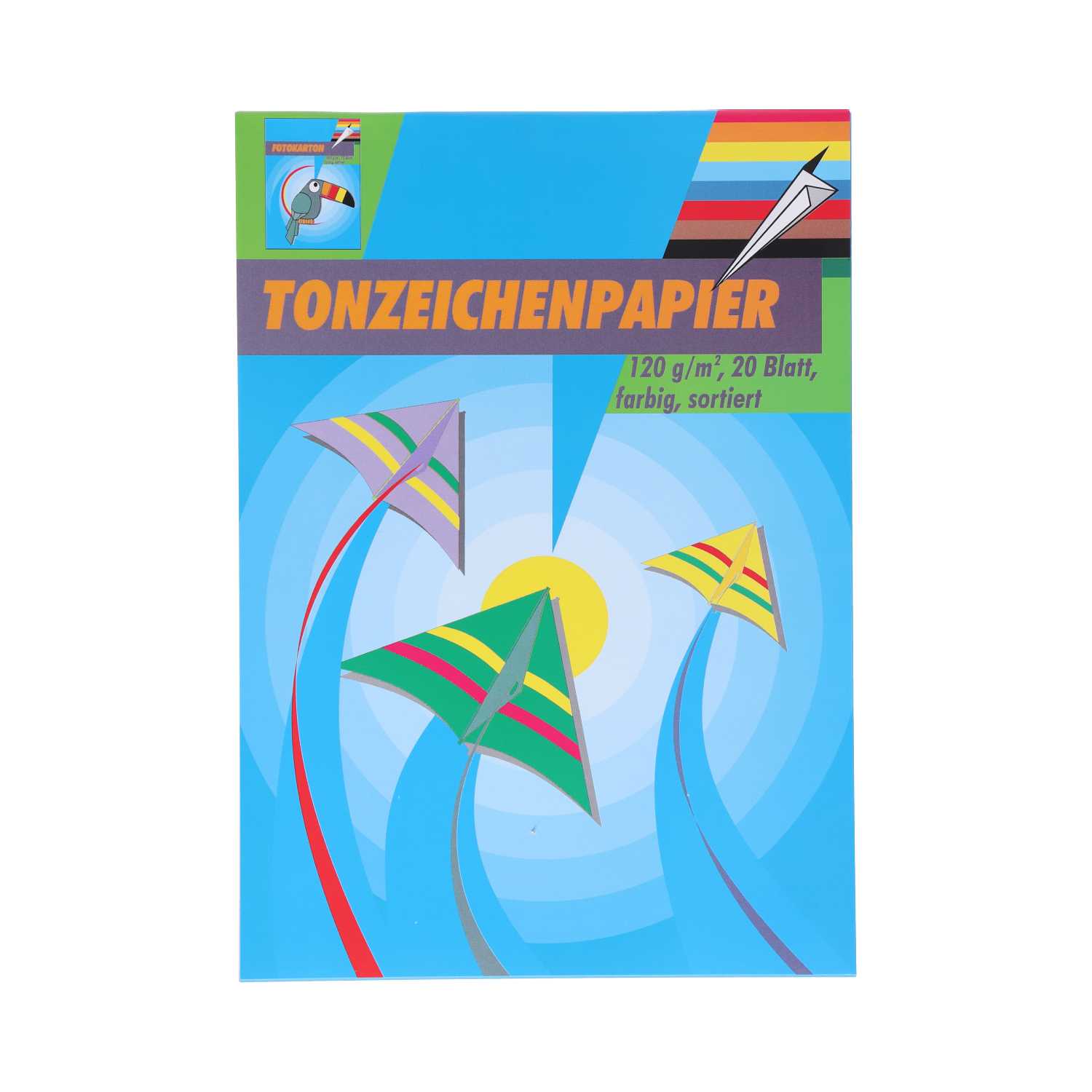Tonzeichenpapier Block DIN A4 120 g/m² 20 Blatt