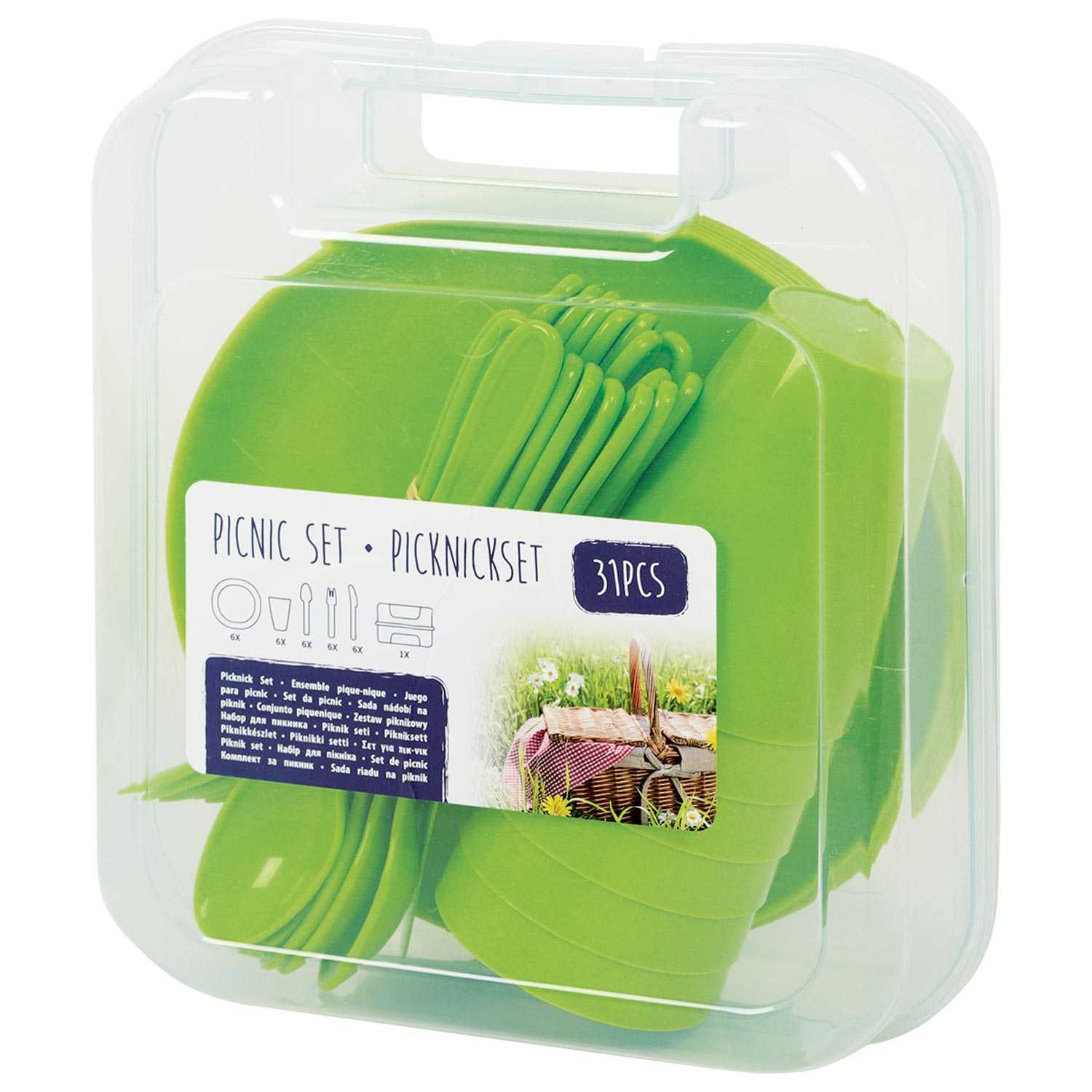 Picknick-Set in Tragebox