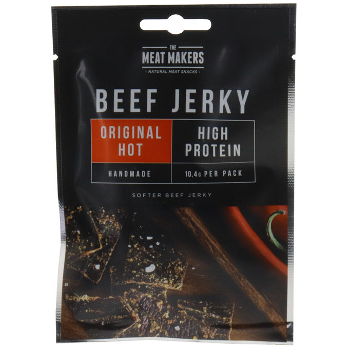 The Meat Makers Beef Jerky Original Hot, 25g von The Meat Makers