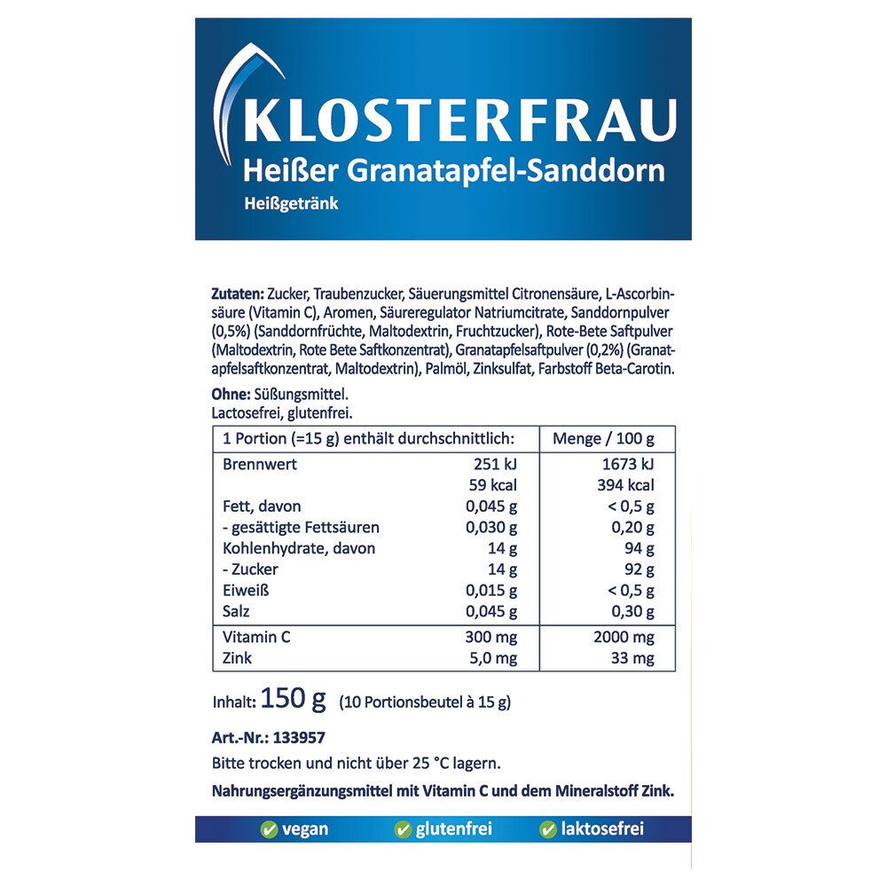 KLOSTERFRAU Broncholind® Heißer Granatapfel-Sanddorn