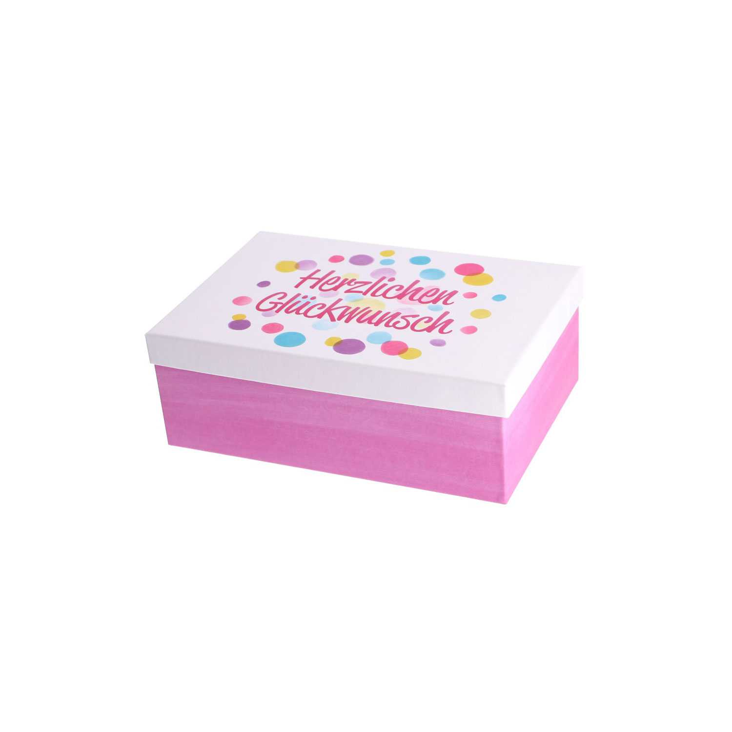 Geschenkbox Greetings Größe 4 26,0 x 18,0 x 9,5 cm 2fach