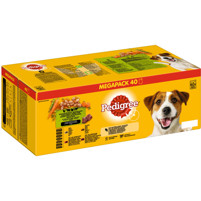 Pedigree Portionsbeutel Adult Gemischte Selektion in Sauce, 40er Pack, 40x 100g von Pedigree