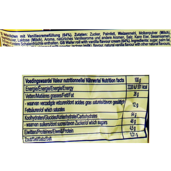 Waffelrollen Vanilla Cream, 150g von Tago