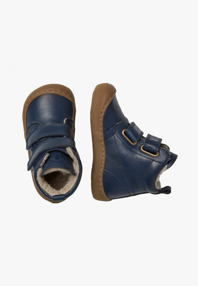 NATURINO WIGGHI VLBarfußstiefel aus Leder, Marineblau