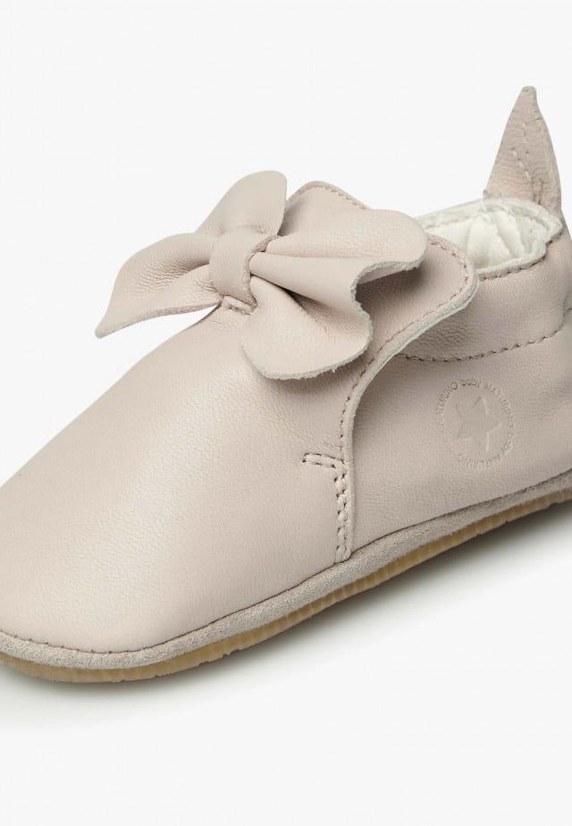 NATURINO PLOTE 2Krabbelschuhe mit Schleife, Beige