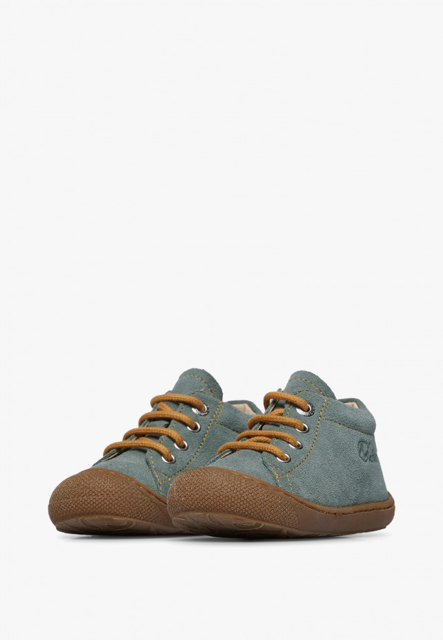 NATURINO COCOONLauflernschuhe aus Veloursleder, Salbei