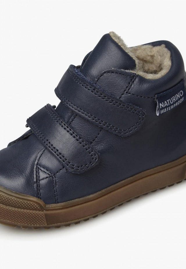 NATURINO NEW MULAZ VLSchuhe aus Leder mit Futter aus Kunst-Shearling, Blau