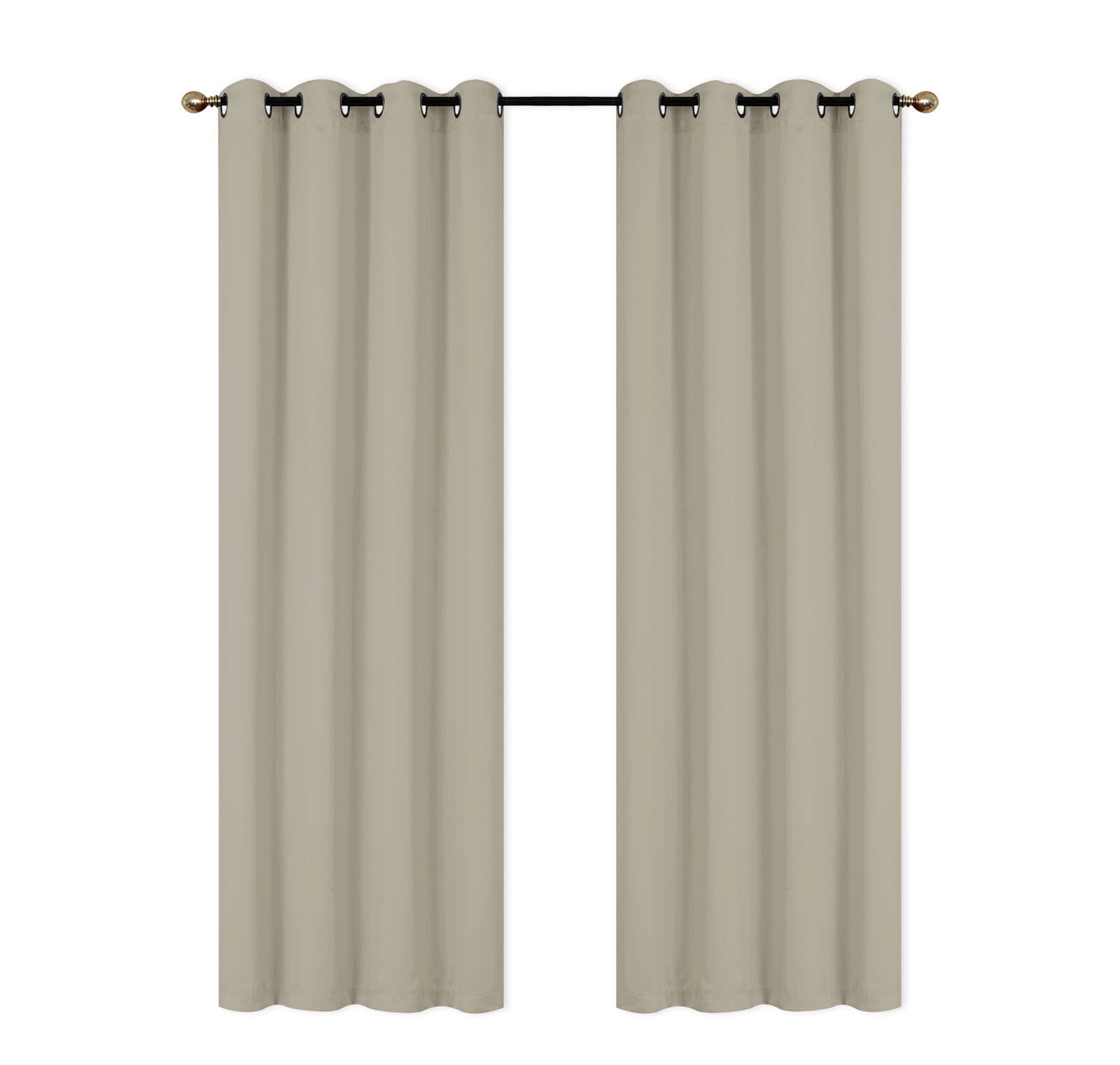 Ösenschal Tim 2er Set 140 x 235 cm schwarz