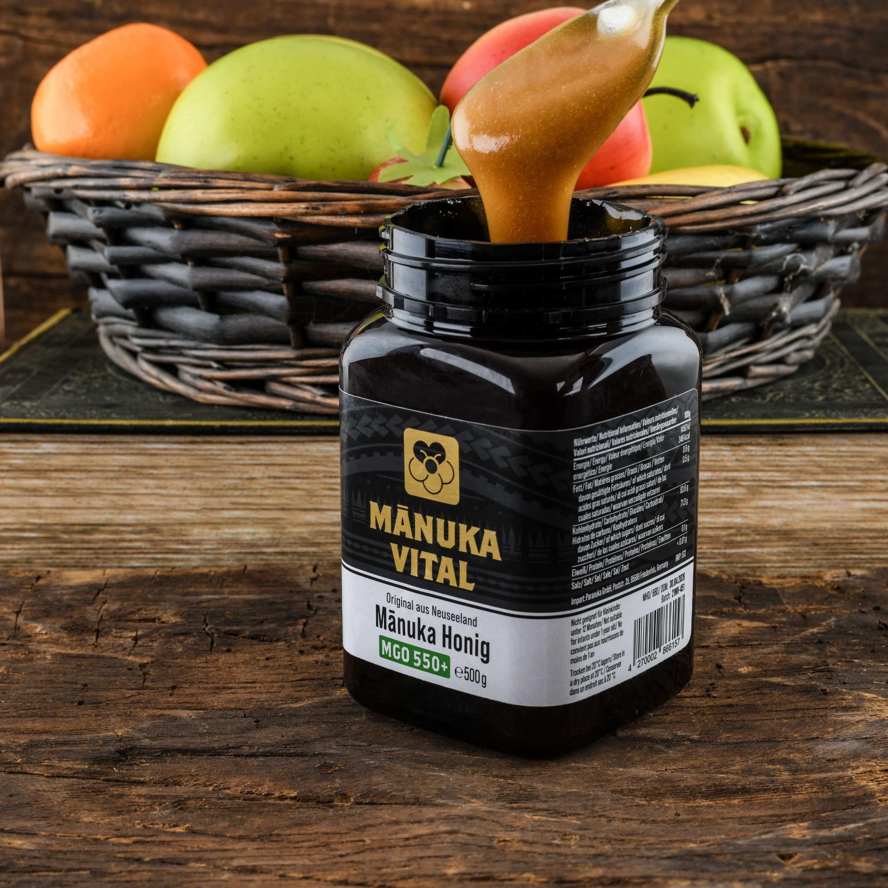 MANUKA VITAL Manuka Honig MGO 550+  - Original, zertifiziert und natürlich aus Neuseeland
