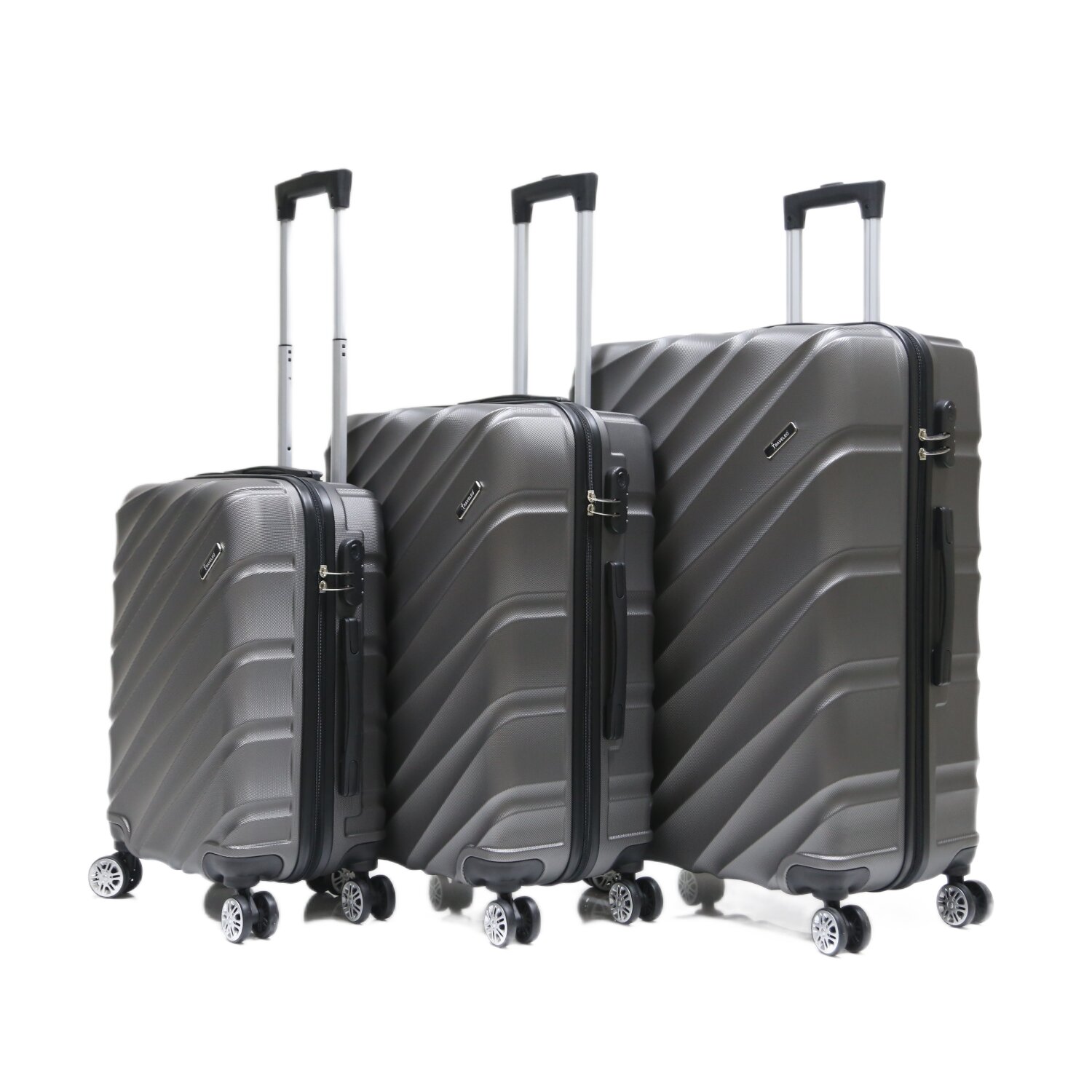 Reisekoffer Koffer 3 tlg Hartschale Trolley Set Kofferset Handgepäck