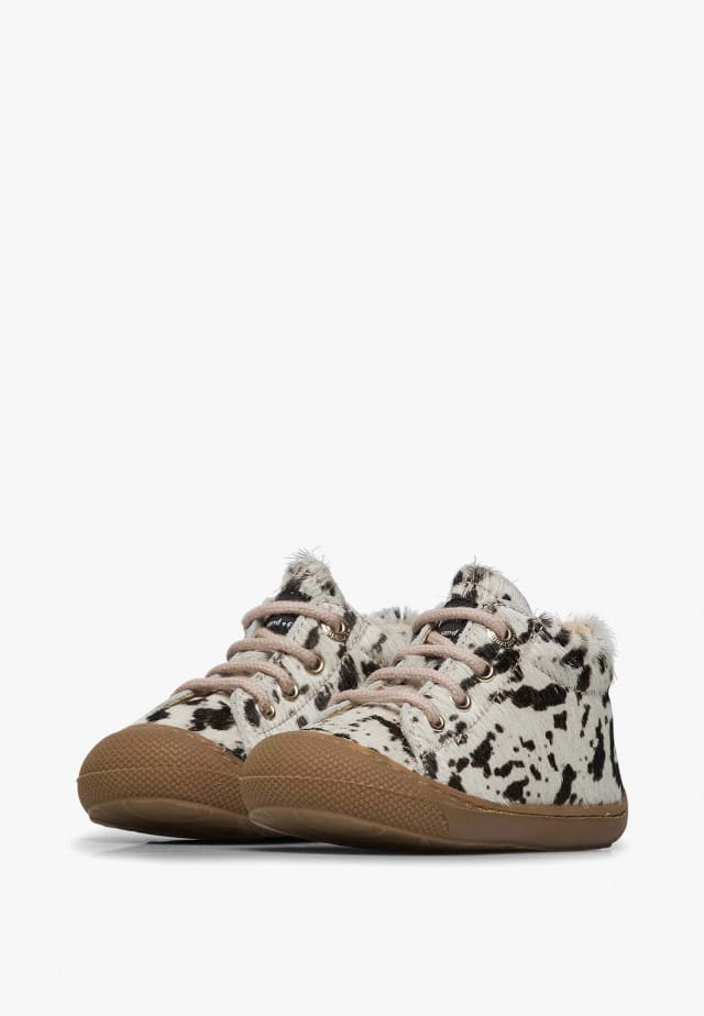 NATURINO COCOONLauflernschuhe aus Veloursleder, Weiß