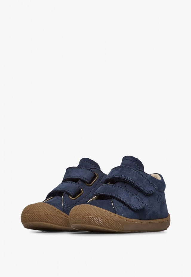 NATURINO COCOON VLLauflernschuhe aus Veloursleder, Marineblau
