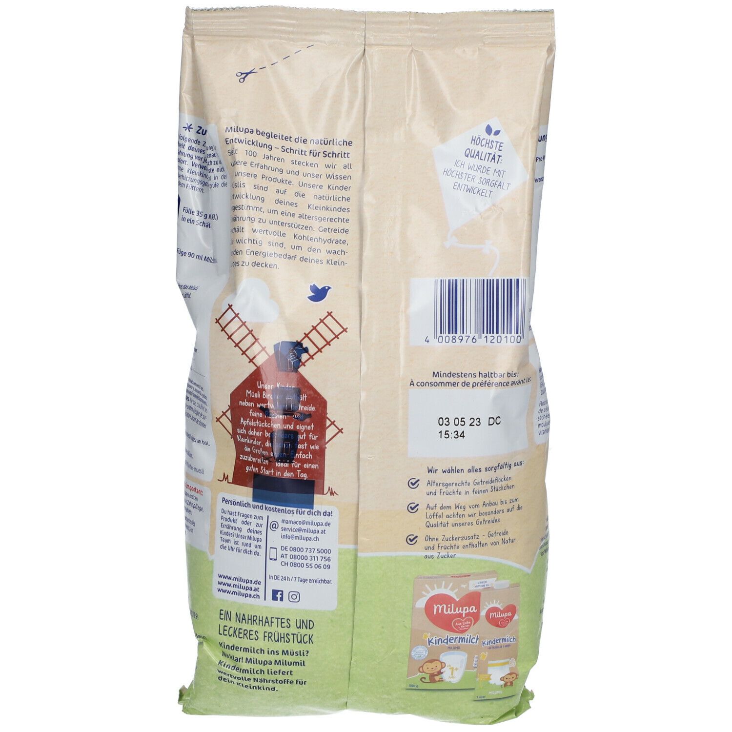 Milupa Kinder Müsli Zartes Bircher