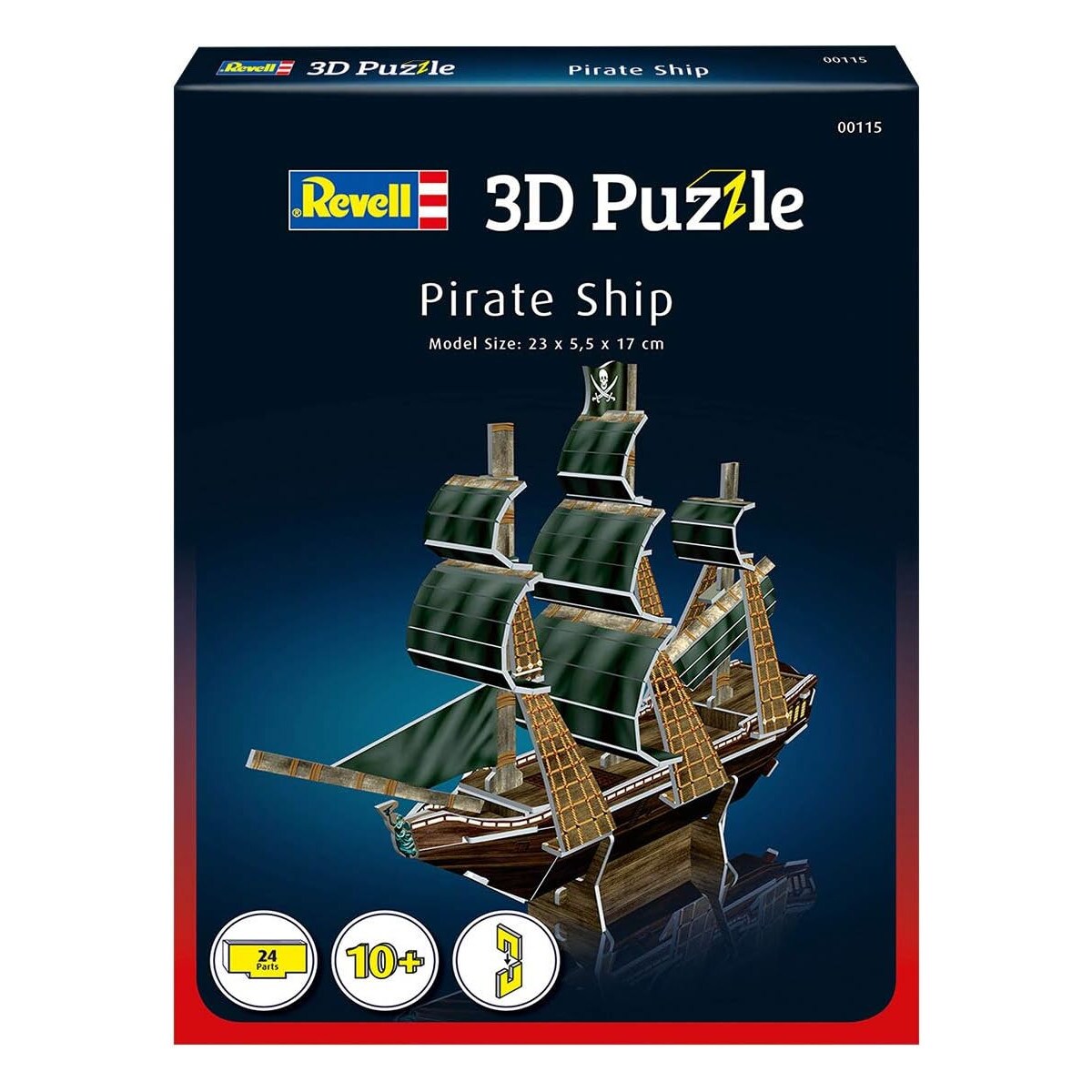 Revell - 3D Puzzle - Piratenschiff (24 Teile) Schiff Piraten Pirate Ship Puzzel