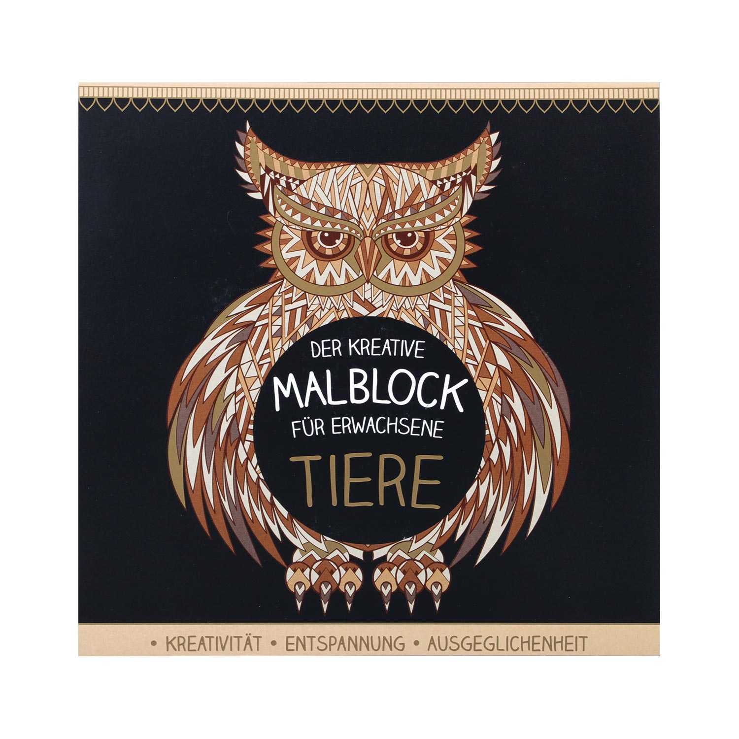 Malblock für Erwachsene, 80Seiten + CD