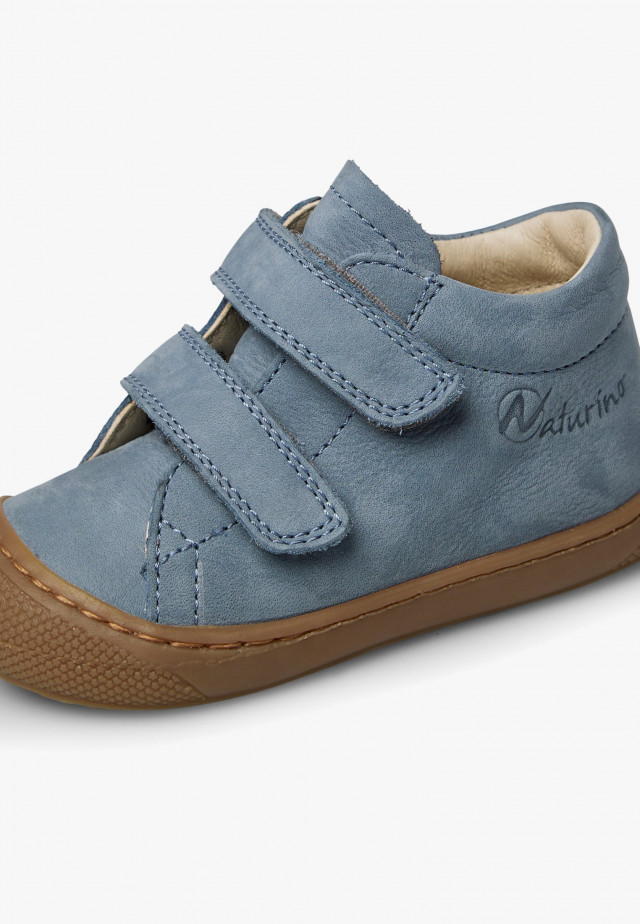 NATURINO COCOON VLLauflernschuhe aus Veloursleder, Azurblau