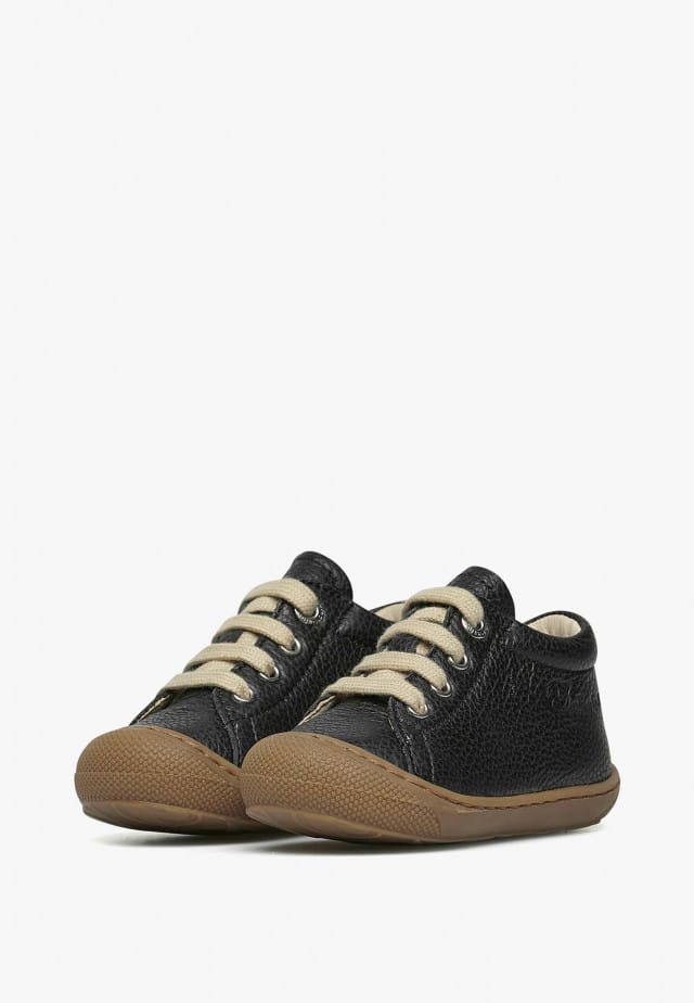 NATURINO COCOONLauflernschuhe aus Leder, Schwarz