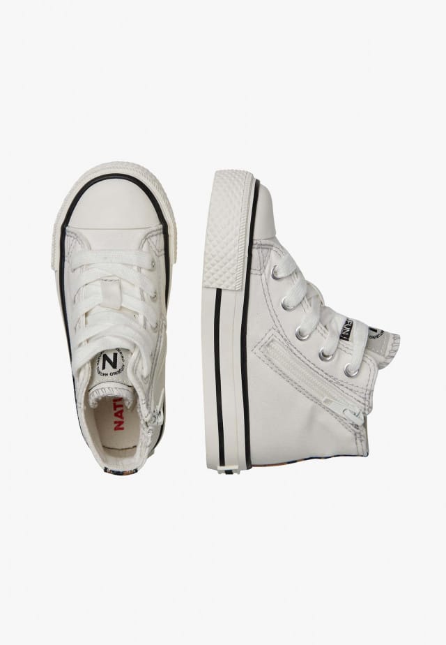 NATURINO YLFAS.Sneakers aus Stoff mit Tierdetails, Weiß
