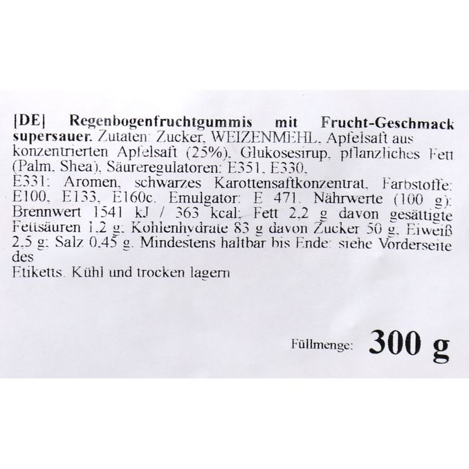 Fruchtgummi Rainbow Jellies Dose XXL, 300g von ZoZole
