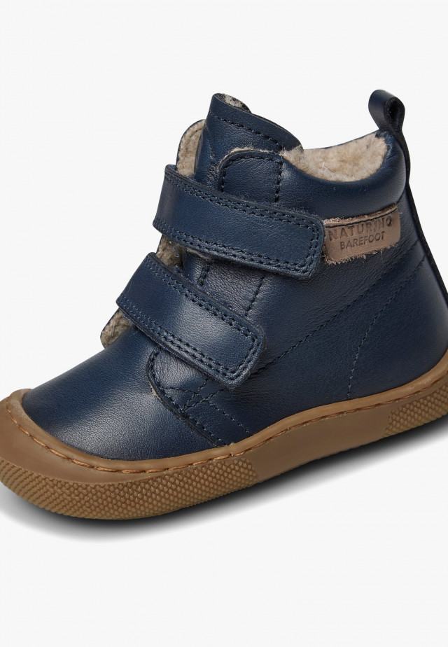 NATURINO WIGGHI VLBarfußstiefel aus Leder, Marineblau