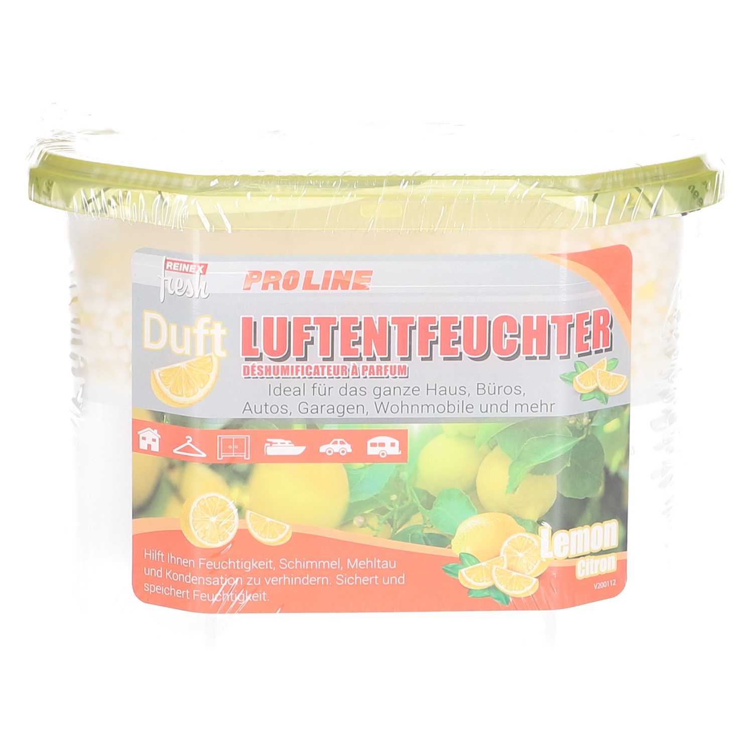 Luftentfeuchter mit Duft, Zitrone