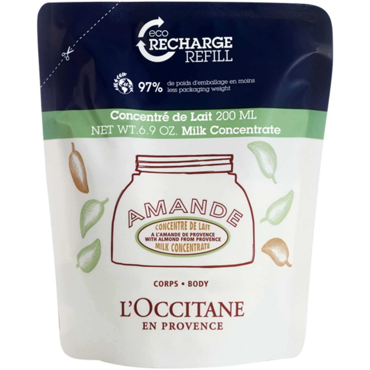 L'Occitane, Mandel Körpercreme Öko-Nachfüllpackung